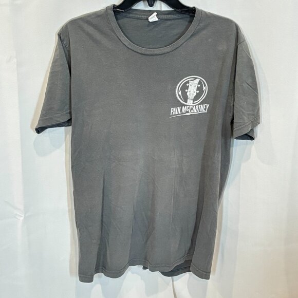 Tultex Tops - Paul McCartney Womens Shirt Large Top Green On the Run Tour Double Sided 18957